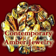 Amber, a naturally occurring gemstone, are handcrafted into contemporary Amber jewelry