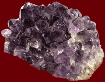 Amethyst ranges in color from pale lilac to deep purple and is the most highly valued stone in the quartz group.