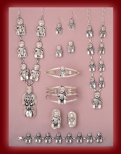 Sterling Silver Storyteller Necklaces, bracelets, earrings, and rings