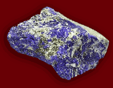 Lapis lazuli is a magnificent blue stone containing traces of pyrite, calcite, or gold.