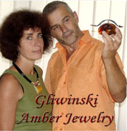 Polish artisans Danuta and Mariusz Gliwinski, designers of Sterling Silver jewelry and Baltic Amber Jewelry